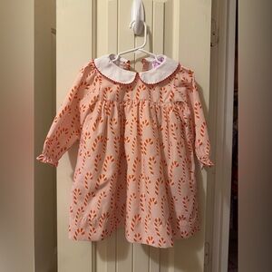 Poppy Kids Co - Pink Candy Cane Dress - Size 24 months - good condition